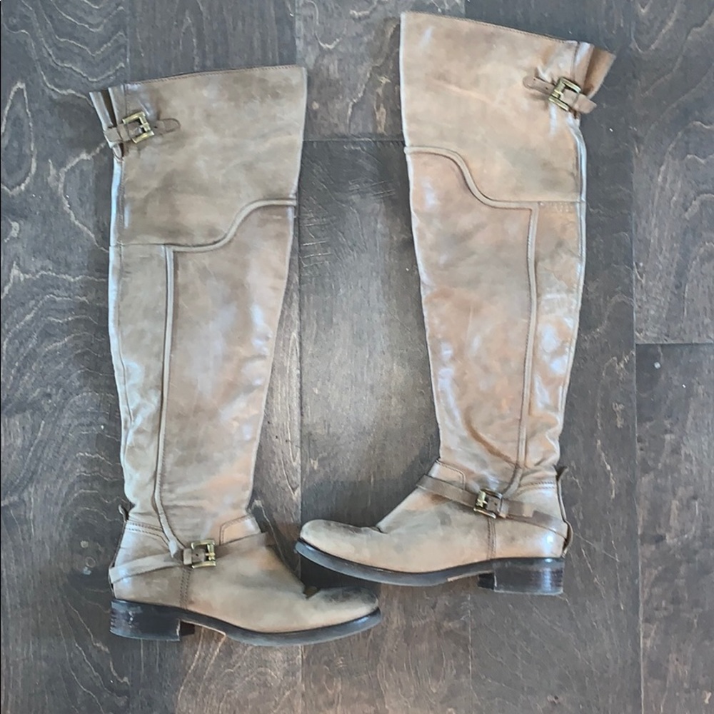 Distressed Over the Knee Boot